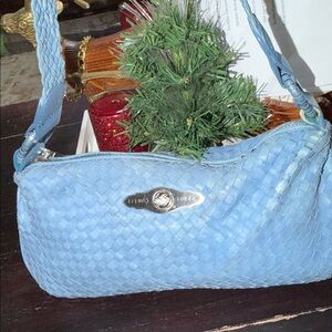 Elliott Lucca Light Blue Woven Bag